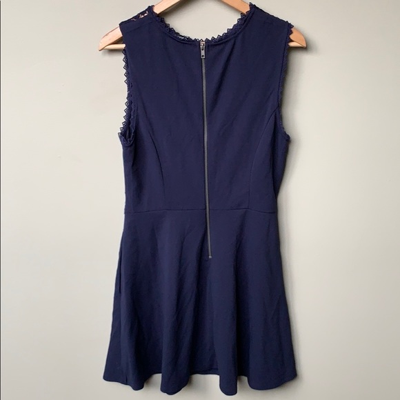 Speechless Juniors' Lace-Top Sheath Evening Dress with pockets! indigo deep blue - Picture 7 of 16